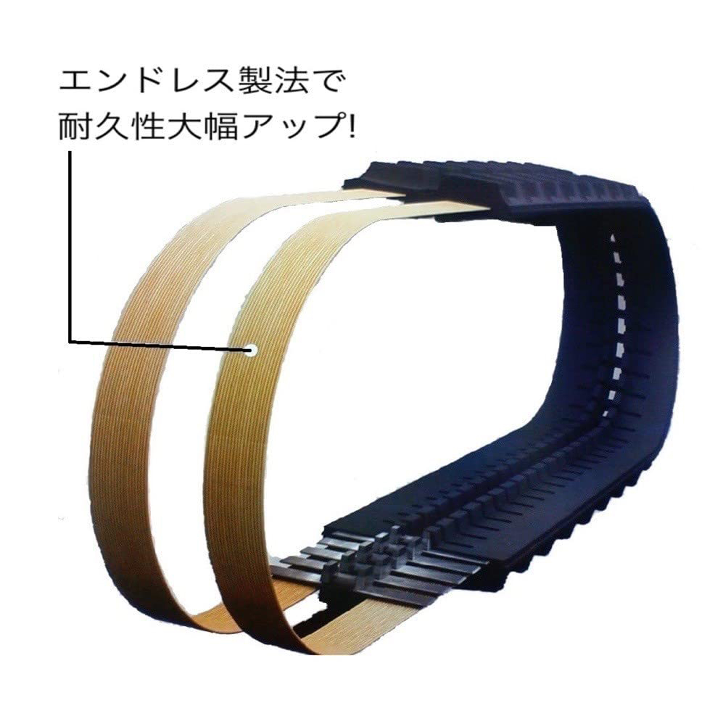 コンバイン用ゴムクローラ 330×39×79(2本セット)2.5年保証 330*79*39|ER215/ER217/ARN317 関連画像1