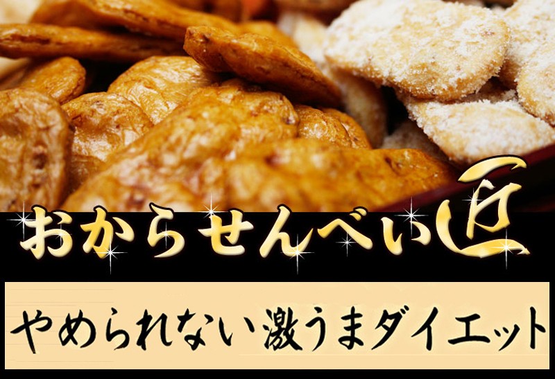 1030円 海外最新 おからせんべい ダイエット食品 お菓子 おからクッキー ヘルシー 煎餅