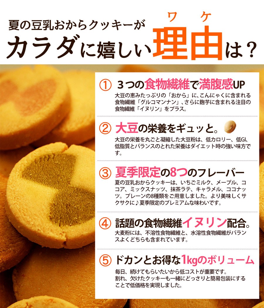 冬の豆乳おからクッキー 豆乳おからクッキー 訳あり お試し 