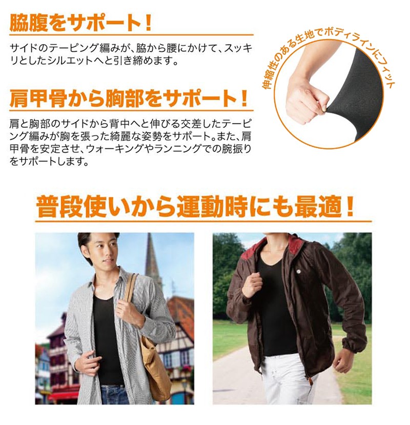メタマックスパワーシャツ 加圧下着 加圧エクサ 着圧 メンズテーピングインナー 加圧 着圧 ダイエット アンダーウェア メンズ 男性用 加圧