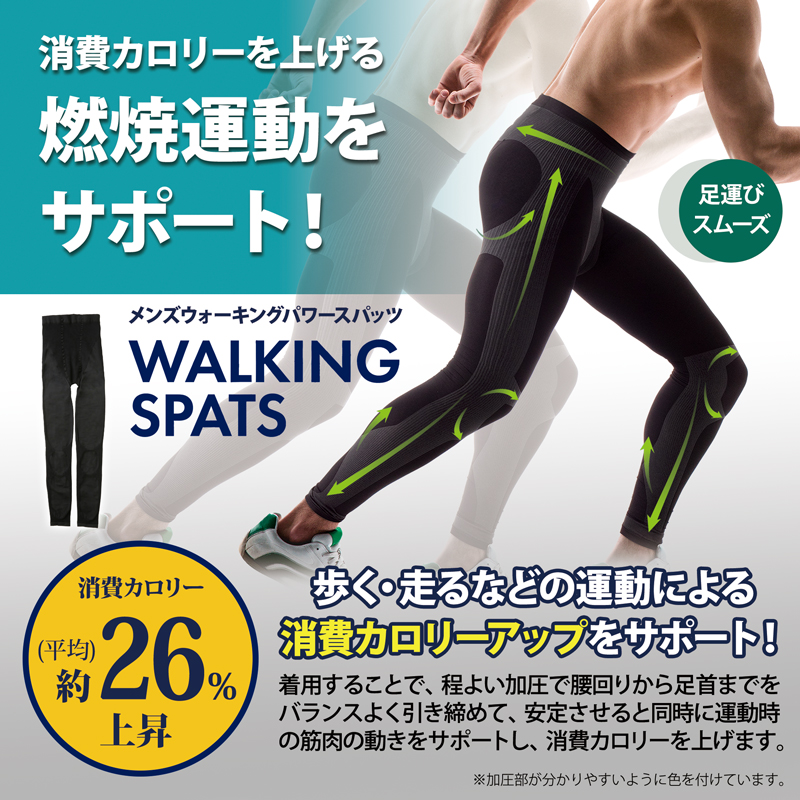 男性用 燃焼サポート 加圧スパッツ ロング 消費カロリー26％UP 着圧 レギンス 補正 メンズ コンプレッショ タイツ 脂肪燃焼 下着 スポーツ 328576
