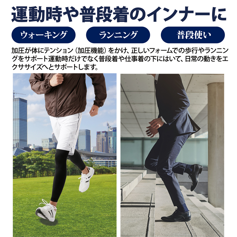 男性用 燃焼サポート 加圧スパッツ ロング 消費カロリー26％UP 着圧 レギンス 補正 メンズ コンプレッショ タイツ 脂肪燃焼 下着 スポーツ 328576