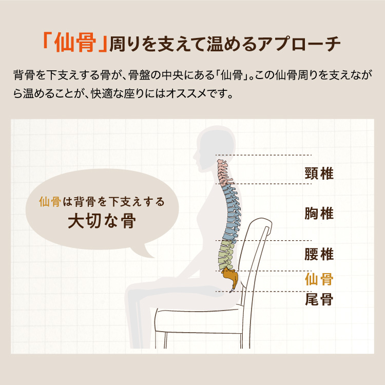 湯たんぽ クッション 腰痛 座椅子 生理痛 お尻 下半身 仙骨 温める グッズ 妊活 温め 仙骨クッション 仙骨枕 骨盤 サポート チェア 姿勢矯正 椅子 日本製 あったか腰サポ湯たんぽ 334272