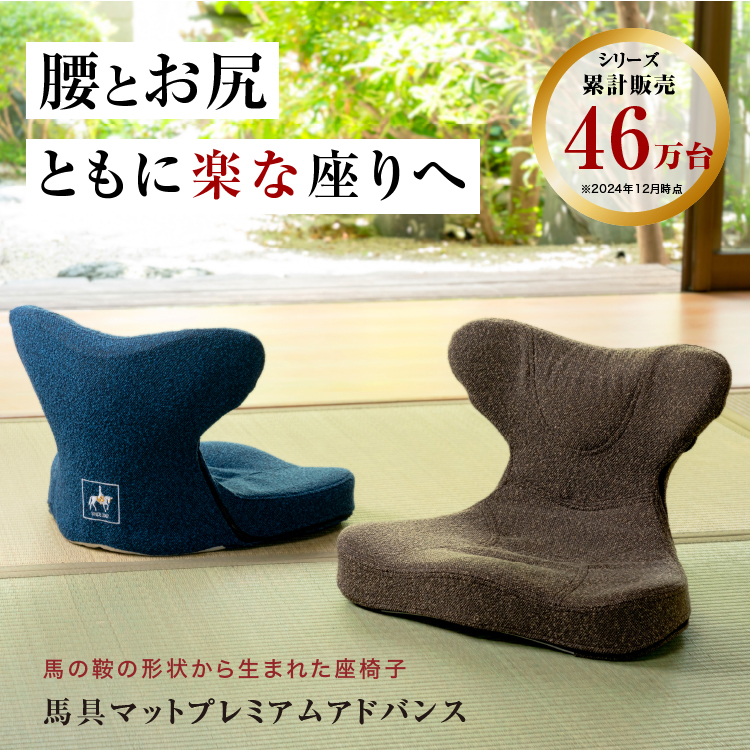 馬具マットプレミアムアドバンス 骨盤・姿勢矯正クッション 馬具マットプレミアム アドバンス 美姿勢座椅子 腰痛座椅子 腰にいい