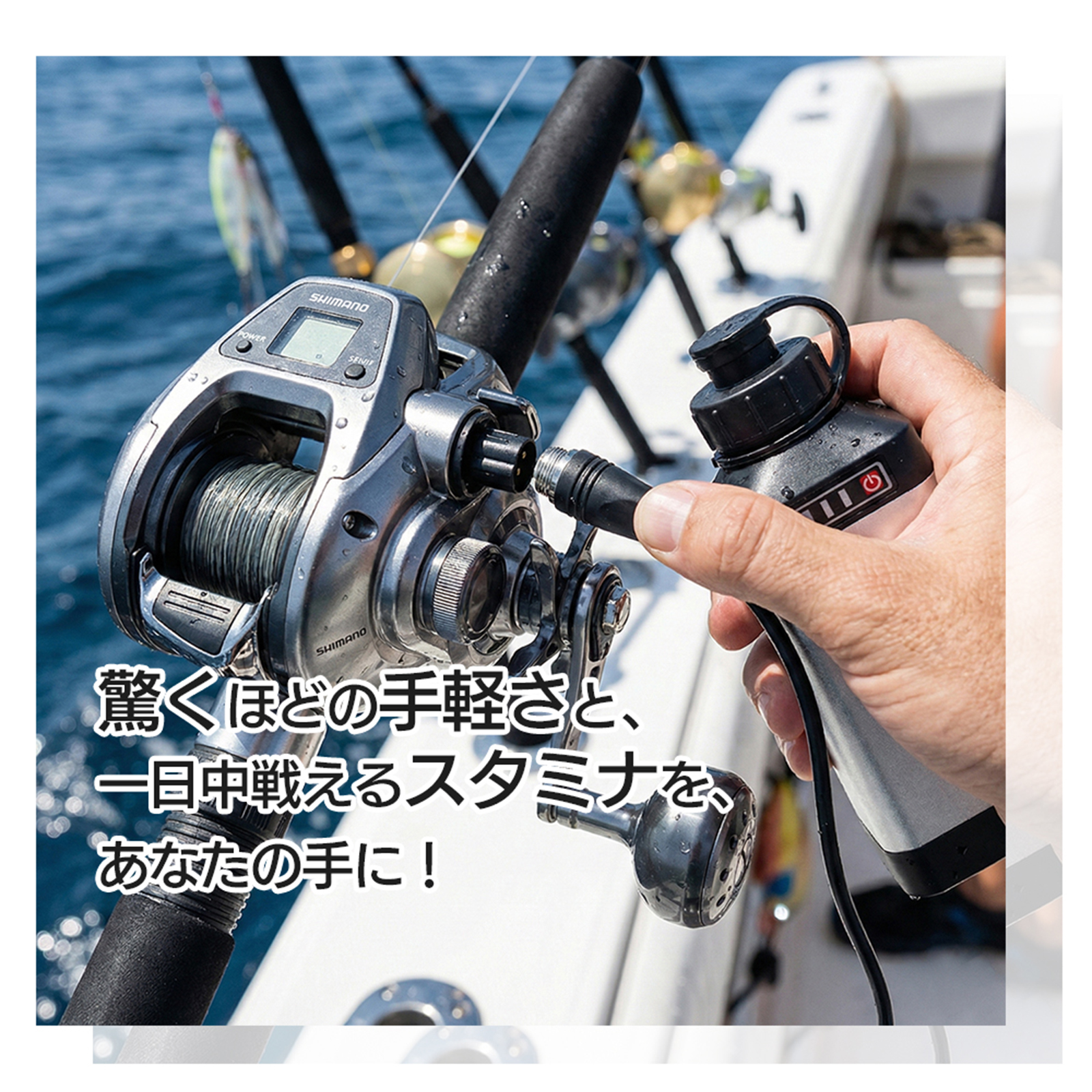 電動リールセット（バッテリー　各種仕掛け） DAIWA（ダイワ） BMバッテリー シマノ 電動リール バッテリー LP