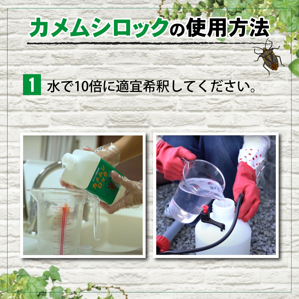 カメムシ専用殺虫剤 カメムシロック 1L + 蓄圧式噴霧器 4L カメムシ専用殺虫剤 カメムシロック 1L + 蓄圧式噴霧器 4L