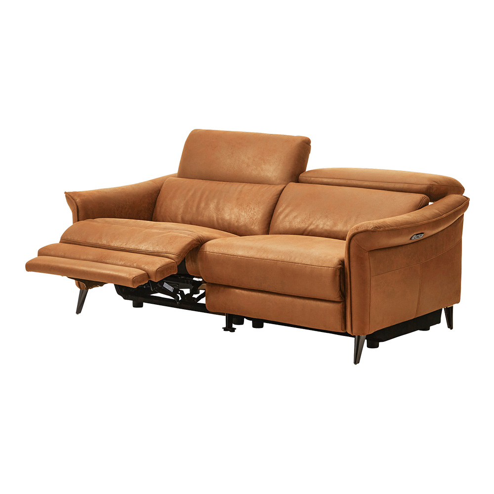 ホームテイスト 電動 リクライニングソファ 2人掛け 無段階