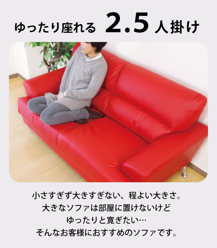 ソファー ソファ 2人掛け 2.5人掛け 3人掛け 幅163cm シンプル