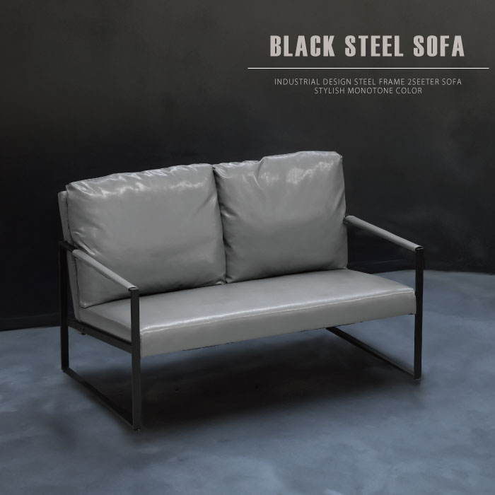 限定版 stella-2p-gy1.jpg ソファ・ベンチ