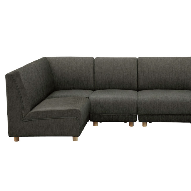 コーナーソファー8点セット 1人掛けソファー×6台+コーナーソファー