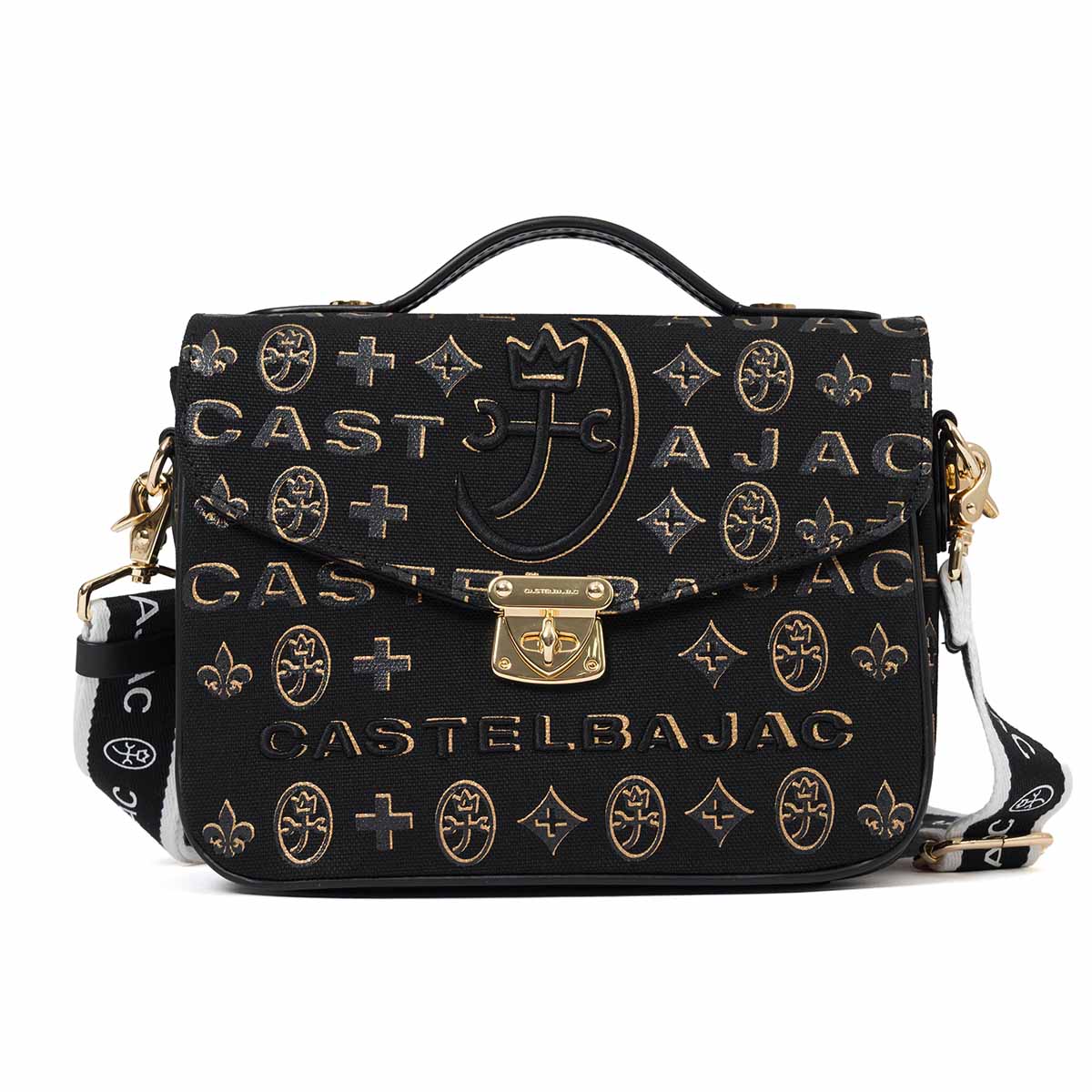CASTELBAJAC ブラックハンドバッグ CASTELBAJAC（カステルバジャック） ショルダーバッグ 手付き