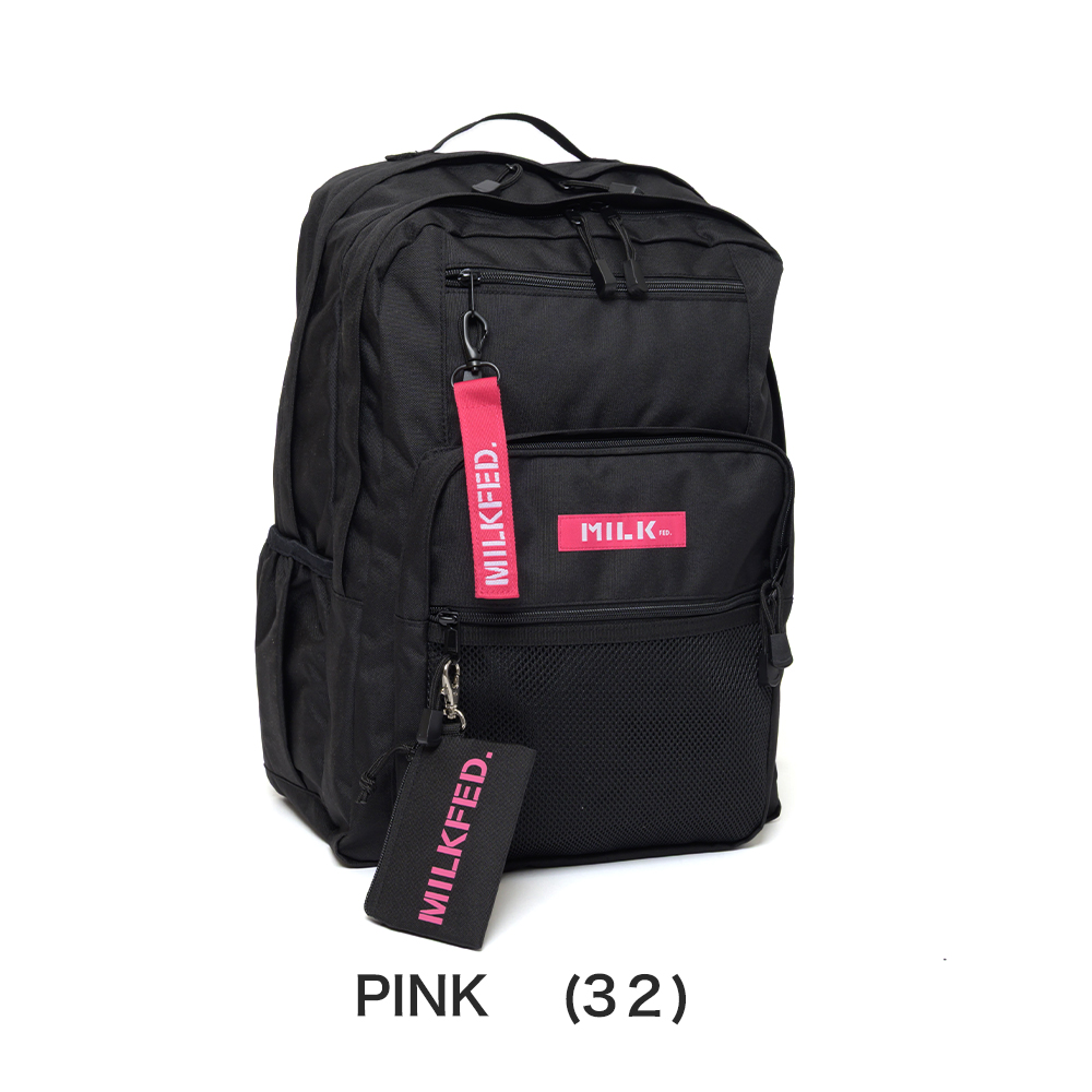 MILKFED. デイバック リュック 「23L」W ZIP BACKPACK/大容量