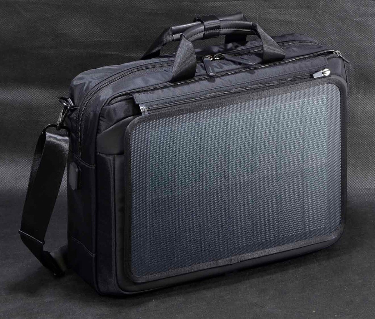 ネオプロ ビジネスバッグ 太陽光パネル ソーラーパネル 太陽光発電 充電可能 USBポート 防災バッグ キャンプ ソーラードライブ NEOPRO  2-860