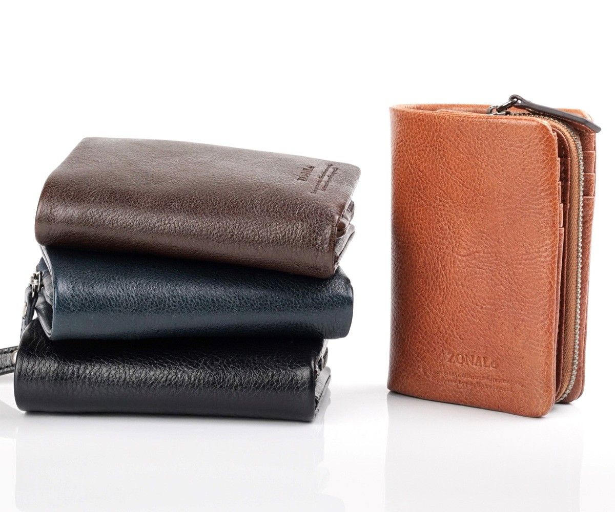 メンズファッション 財布、帽子、ファッション小物 ZONALe 財布 ゾナール 二つ折り財布 2つ折り 本革 革 レザー メンズ 