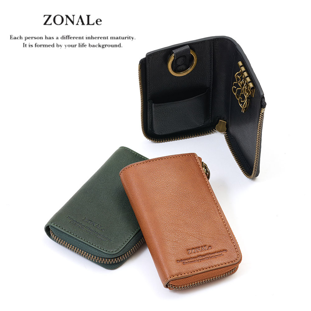 ZONALe キーケース ゾナール 本革 革 レザー メンズ レディース カプリ スマートキー 鍵ケース 鍵入れ 4連 5連 コンパクト 人気 ブランド かわいい キー ケース 大容量 人気 ギフト プレゼント 31321 ZONALe（ゾナール） キーケース 本革 革 レザー メンズ レディース