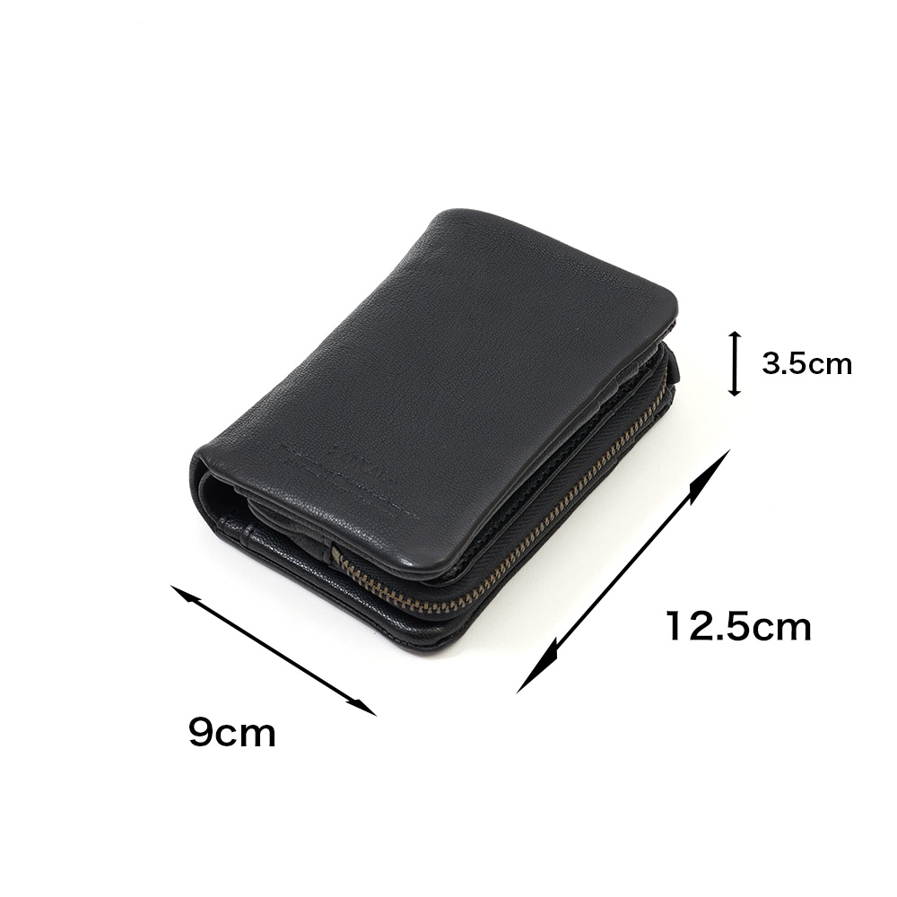 ZONALe ミドルウォレット 財布 二つ折り 縦型 ゾナール 二つ折り