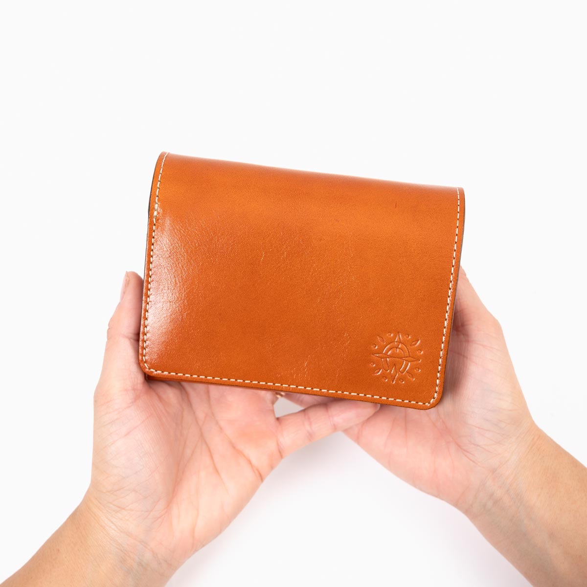 【専用です】新品Dakota イタリア製牛革二つ折り財布フォンス　オレンジ Dakota（ダコタ） 財布 二つ折り レディース フォンス2 二つ折り財布