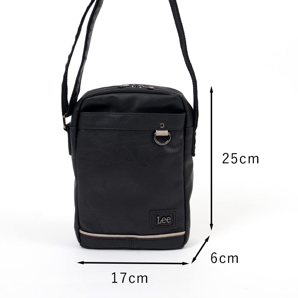 Lee（リー） ショルダーバッグ メンズ レディース 縦型 ブランド 合皮