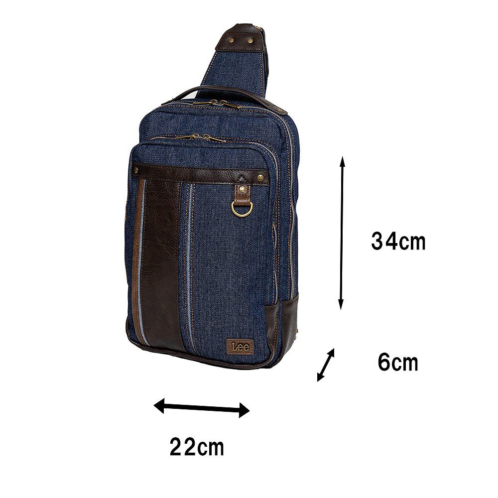 Lee リー ボディバッグ リュック 2WAY デニム メンズ レディース Lee リー ボディバッグ リュック 2WAY デニム メンズ レディース