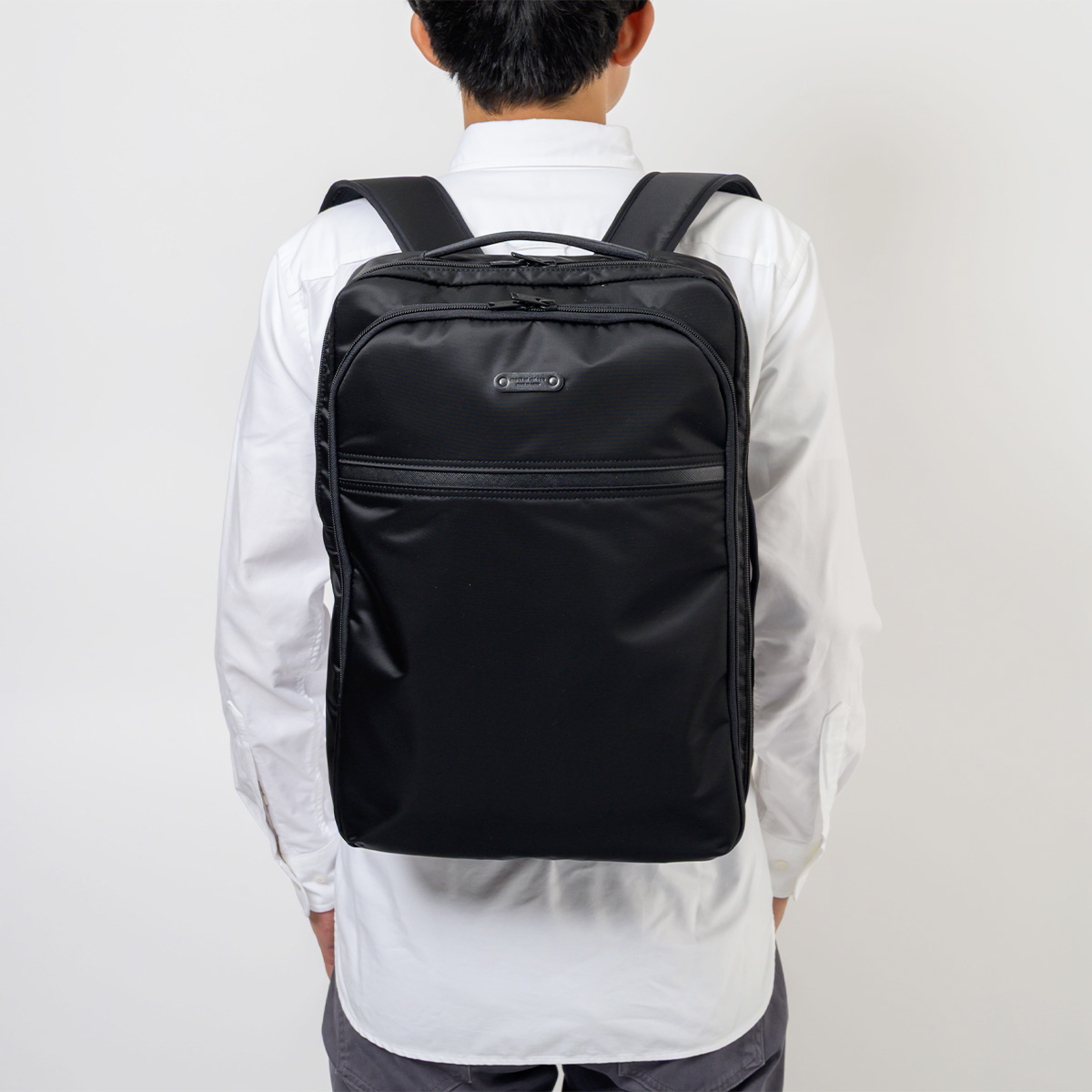 【美品】マスターピース 2way レザー リュック ビジネスバッグ A4 PC master-piece（マスターピース） リュック 2WAY バックパック 15L A4