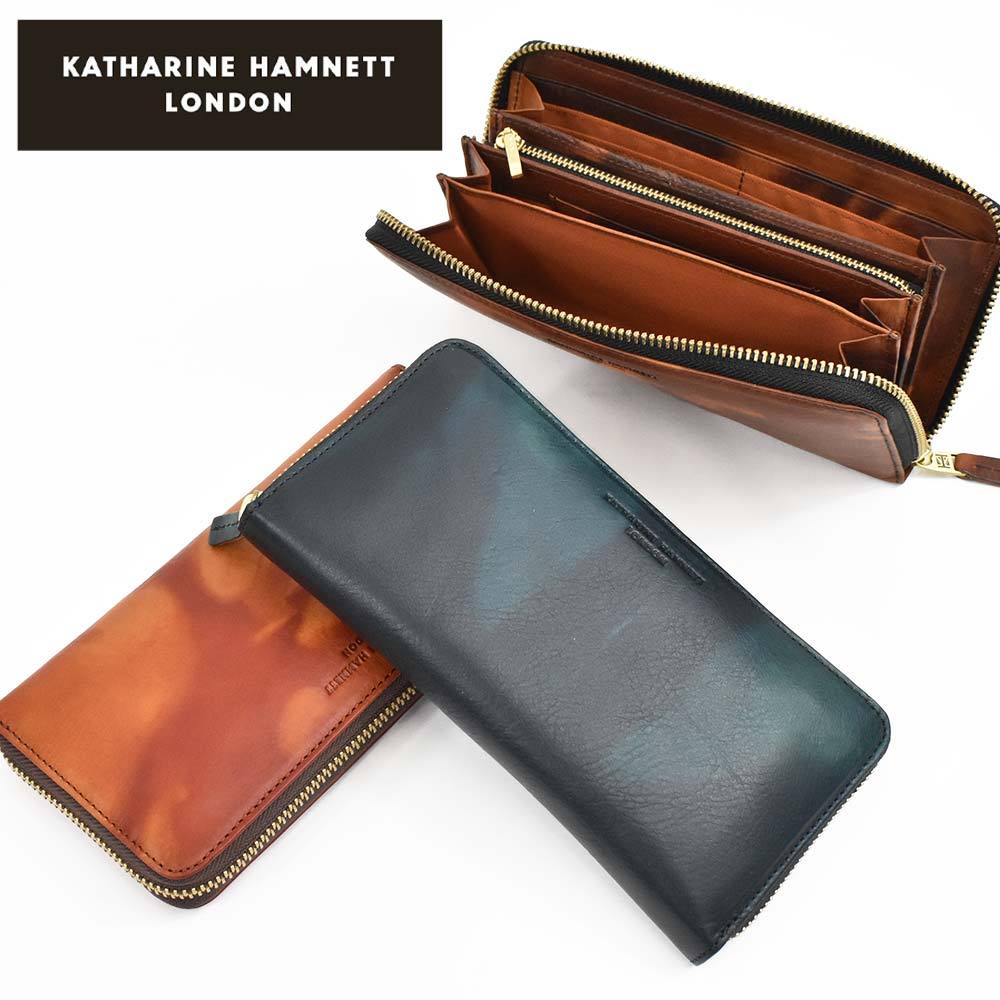 キャサリンハムネット KATHARINE HAMNETT LONDON 長財布 ラウンド