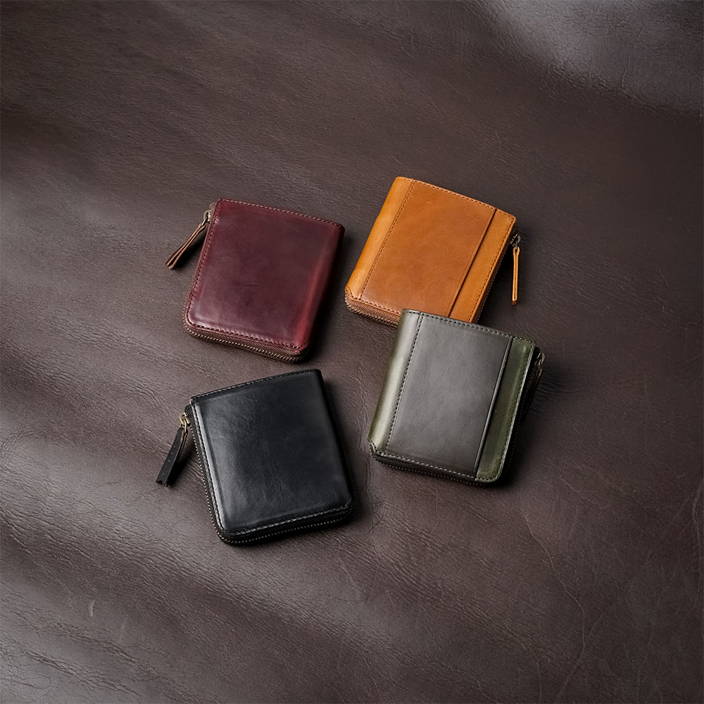 KUBERA9981 クベラ998 ミニ財布 L字ファスナー 二つ折り財布 財布 二