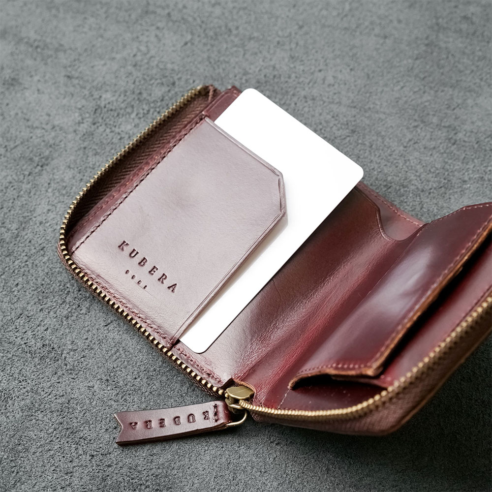 KUBERA9981 クベラ998 ミニ財布 L字ファスナー 二つ折り財布