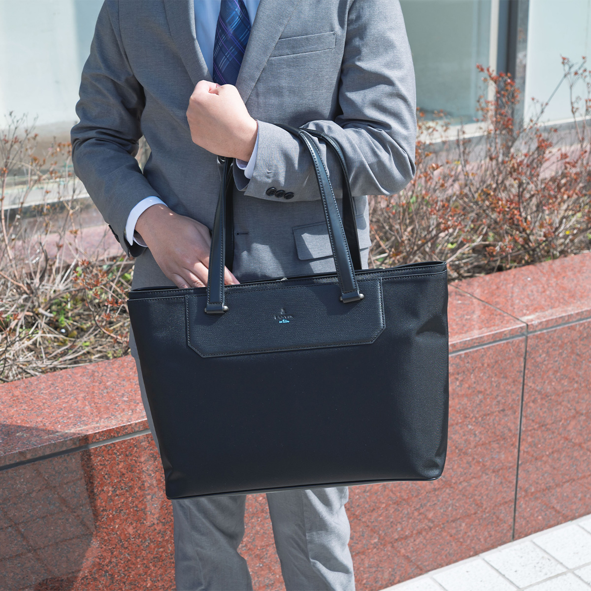 ランバン オンブルー トートバッグ ビジネストート LANVIN en Bleu