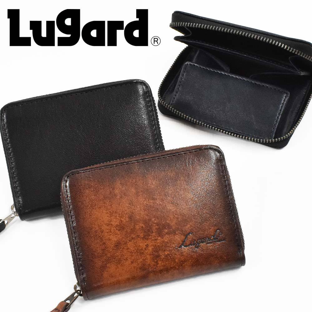 青木鞄 財布 小銭入れ ミニ財布 ラウンドファスナー ラガード Lugard 本革 革 レザー メンズ キャッシュレス コンパクト 小さい財布  ブランド 5185