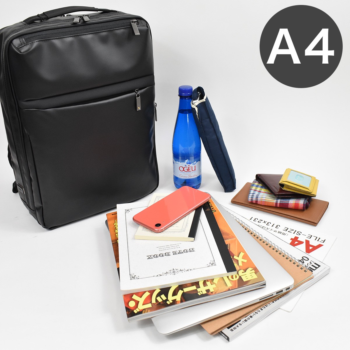 【美品】ace.GENE リュック ガジェタブル ランバス2 A4 13L ace. GENE LABEL 5年保証 エースジーン ビジネスリュック ace