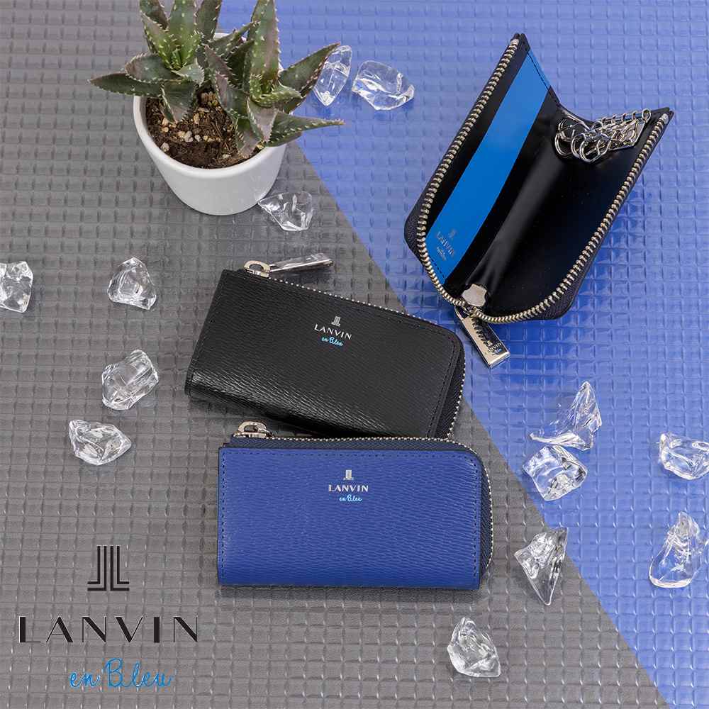 LANVIN en Bleu キーケース ランバン オン ブルー ワグラム 本革 革