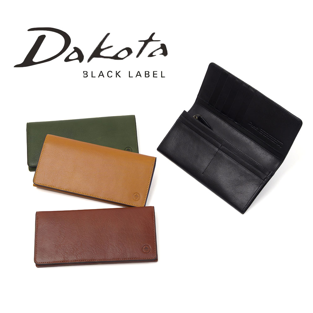 ダコタ Dakota 長財布 かぶせ型 薄い メンズ エティカ 財布 本革 大容量 レザー 小銭入れあり ブランド ブラック 黒 グリーン 緑 Dakota BLACK LABEL ダコタブラックレーベル 0620322 Dakota（ダコタ） 長財布 かぶせ型 薄い メンズ エティカ 財布 本革 大