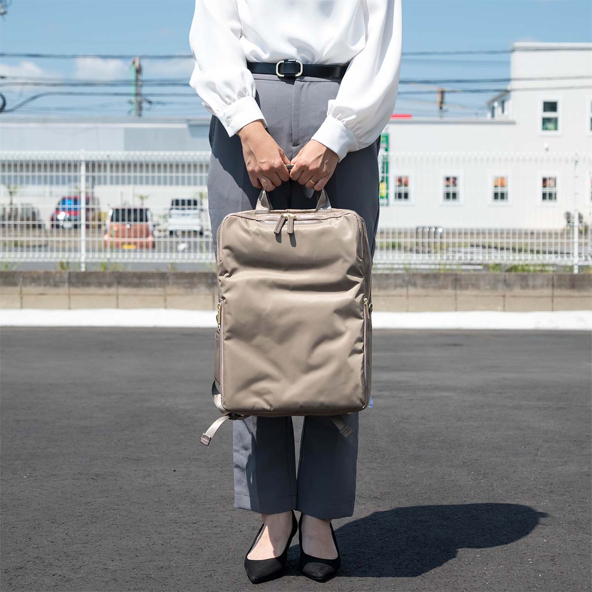 ace エースジーンビジネスリュック 男女兼用 14インチ収納 (USED良品) ace. GENE LABEL エース ビジネスリュック リュック レディース 女性