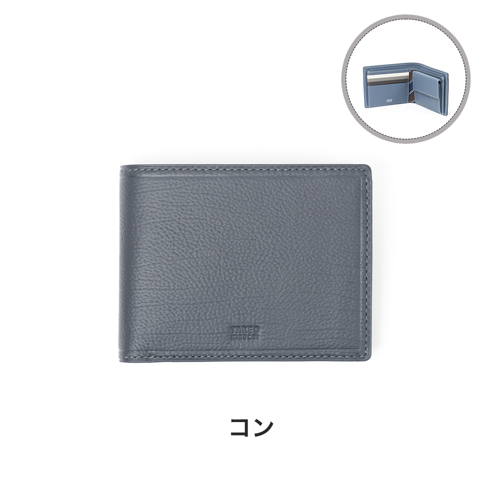 TAKEO KIKUCHI タケオキクチ 二つ折り財布 財布 クォーター 純札
