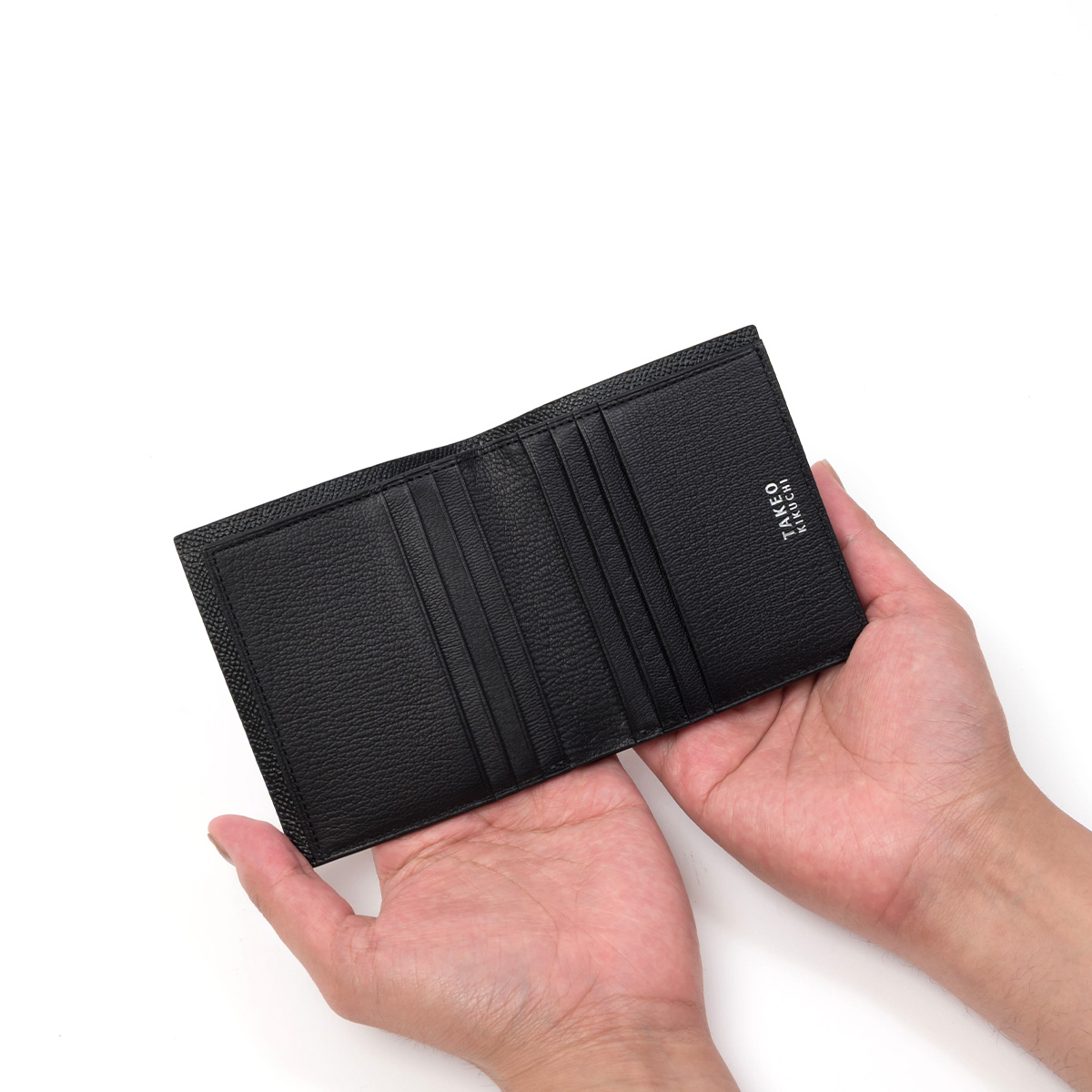 TAKEO KIKUCHI（タケオキクチ） 二つ折り財布 小銭入れなし 財布 純札