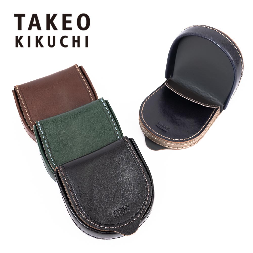 良品　グッチ　インターロッキング　レザー　馬蹄型　ケース　小銭入れ TAKEO KIKUCHI（タケオキクチ） 小銭入れ 馬蹄型 小銭いれ コイン