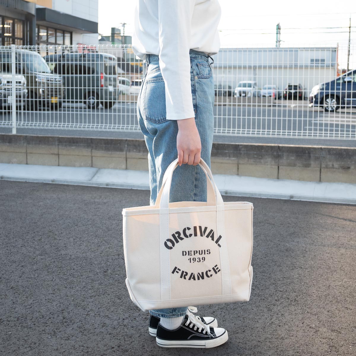 オーシバル トートバッグ ORCIVAL キャンバス バッグ 帆布 レディース