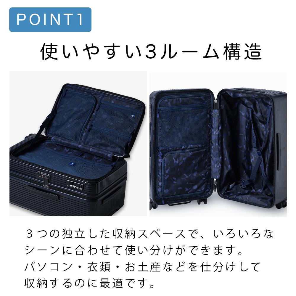 innovator（イノベーター） スーツケース innovator 75L Mサイズ ドア