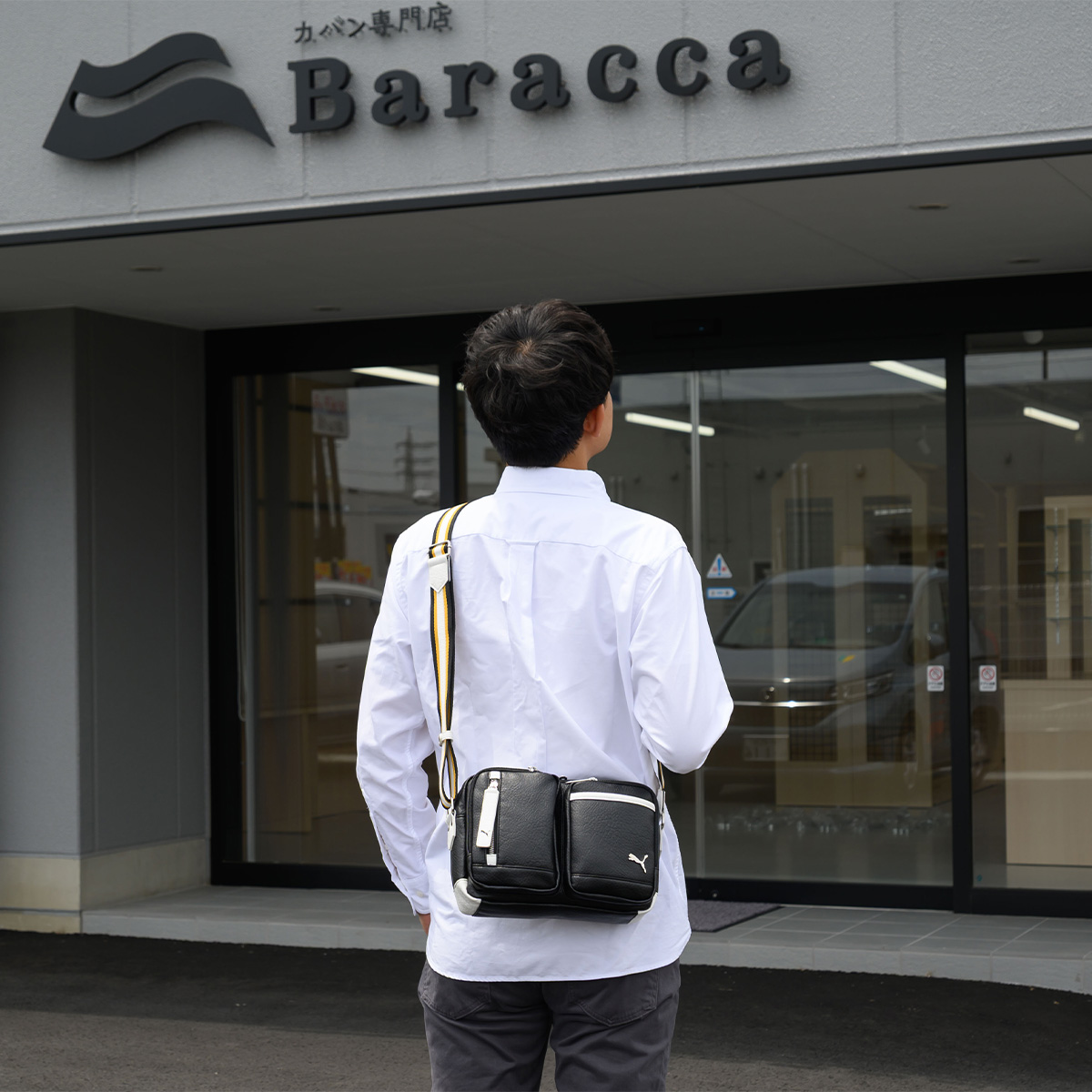 PUMA ショルダーバッグ ヨコ型 プーマ バッグ メンズ レディース ショルダー  斜め掛け ななめ掛け 横型 大容量 カジュアル 普段使い 人気 スポーツ シンプル おしゃれ J20316 PUMA（プーマ） ショルダーバッグ ヨコ型 バッグ メンズ レディース