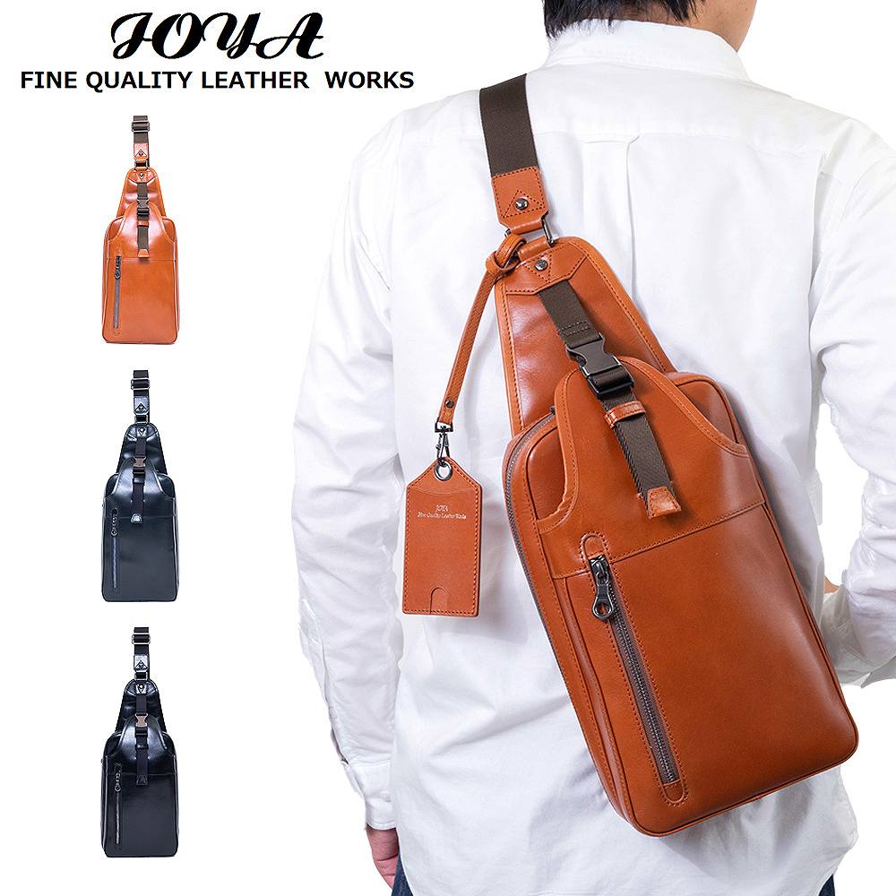 JOYA（ジョヤ） ボディバッグ 本革 メンズ 大きめ 本革ボディバッグ