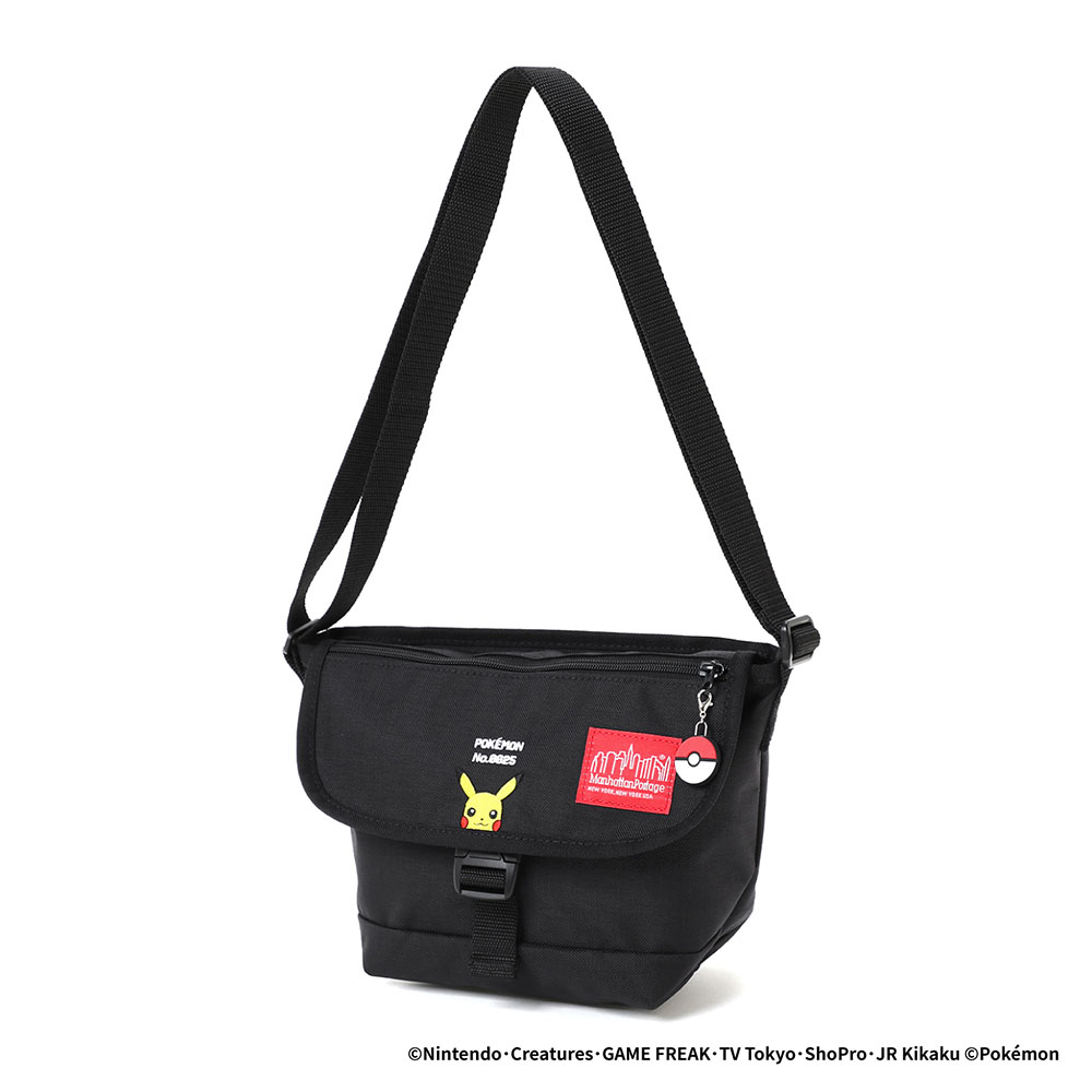 ポケモン メッセンジャーバッグ ブラック Manhattan Portage マンハッタンポーテージ ポケモン ピカチュウ