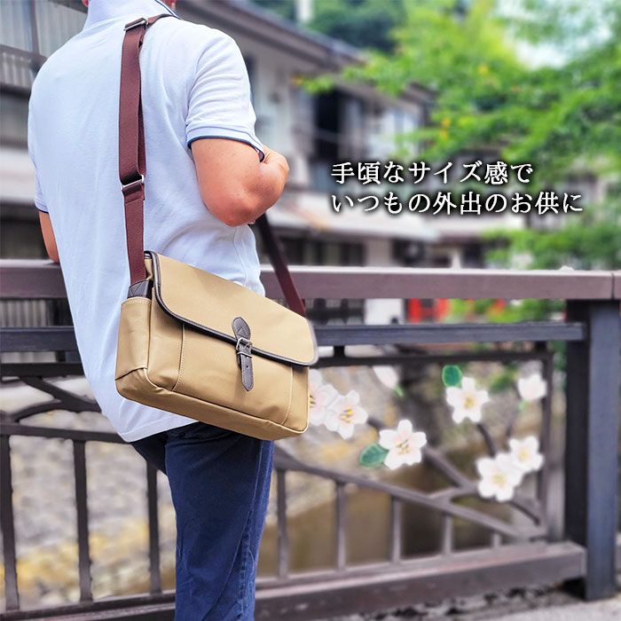 【Sold out】ショルダーバッグ メンズ 豊岡製鞄 帆布 撥水 メッセンジャーバッグ 肩掛け 斜めがけ a4 日本製 KBN33687
