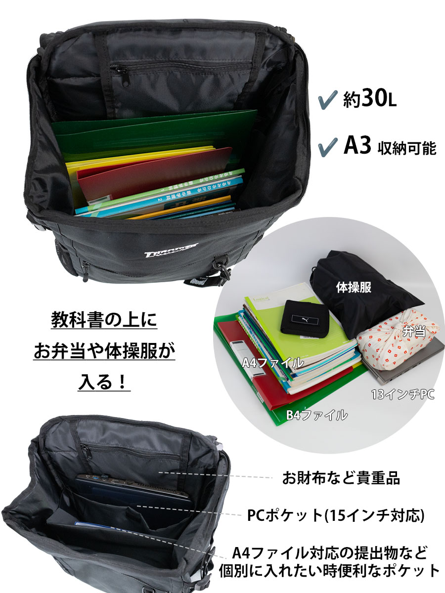 THRASHER（スラッシャー） リュックサック メンズ 30L ブランド 中学生