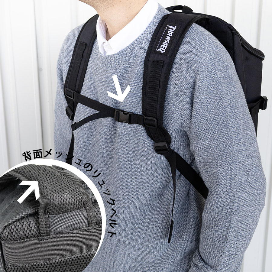THRASHER（スラッシャー） リュックサック メンズ 30L ブランド 中学生