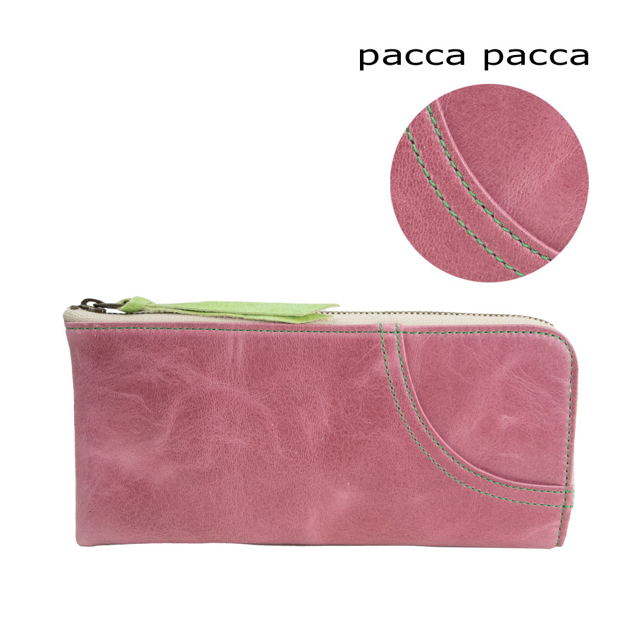 pacca pacca（パッカパッカ） 長財布 レディース 革 ブランド財布 薄い