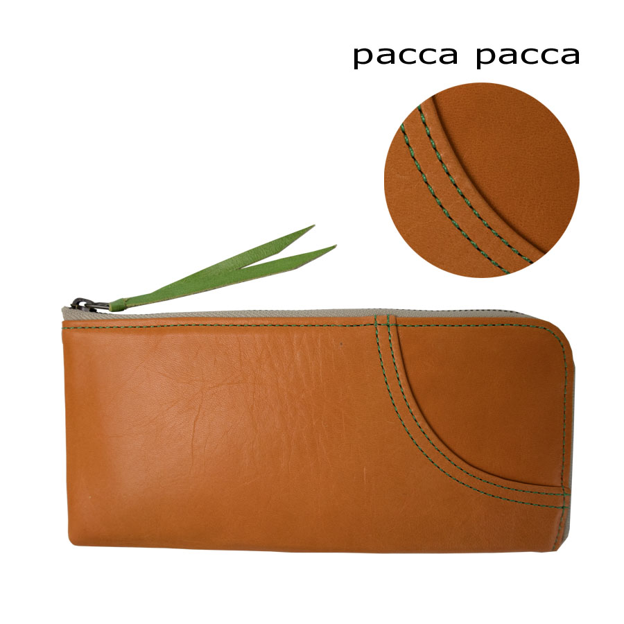 pacca pacca（パッカパッカ） 長財布 レディース 革 ブランド財布 薄い