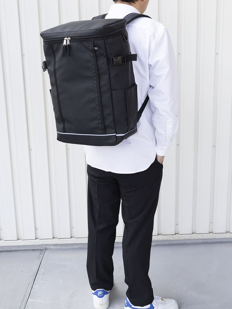 BLACK LABEL CB シャドーチェック リュック ネイビー 通勤通学 紺の