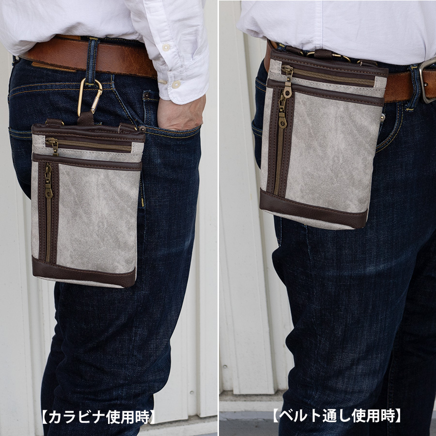 ショルダーバッグ メンズ 小さめ 縦型 スマホショルダー ベルトポーチ