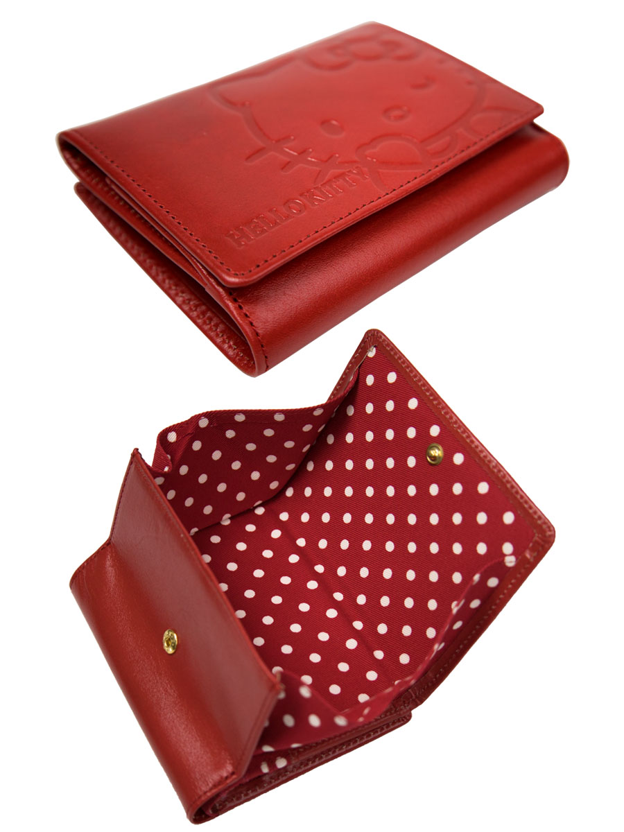 ハローキティ 財布 レディース 二つ折り サンリオ ボックス型 小銭入れ