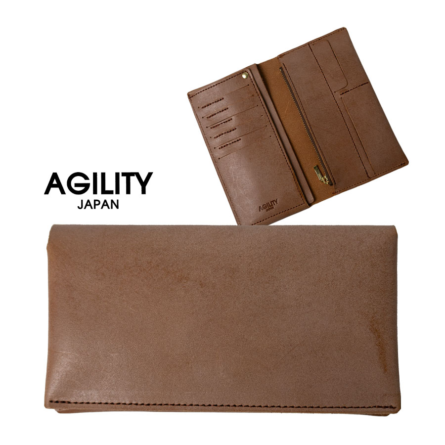 AGILITY（アジリティ） 長財布 メンズ レディース 軽量 本革 革 レザー